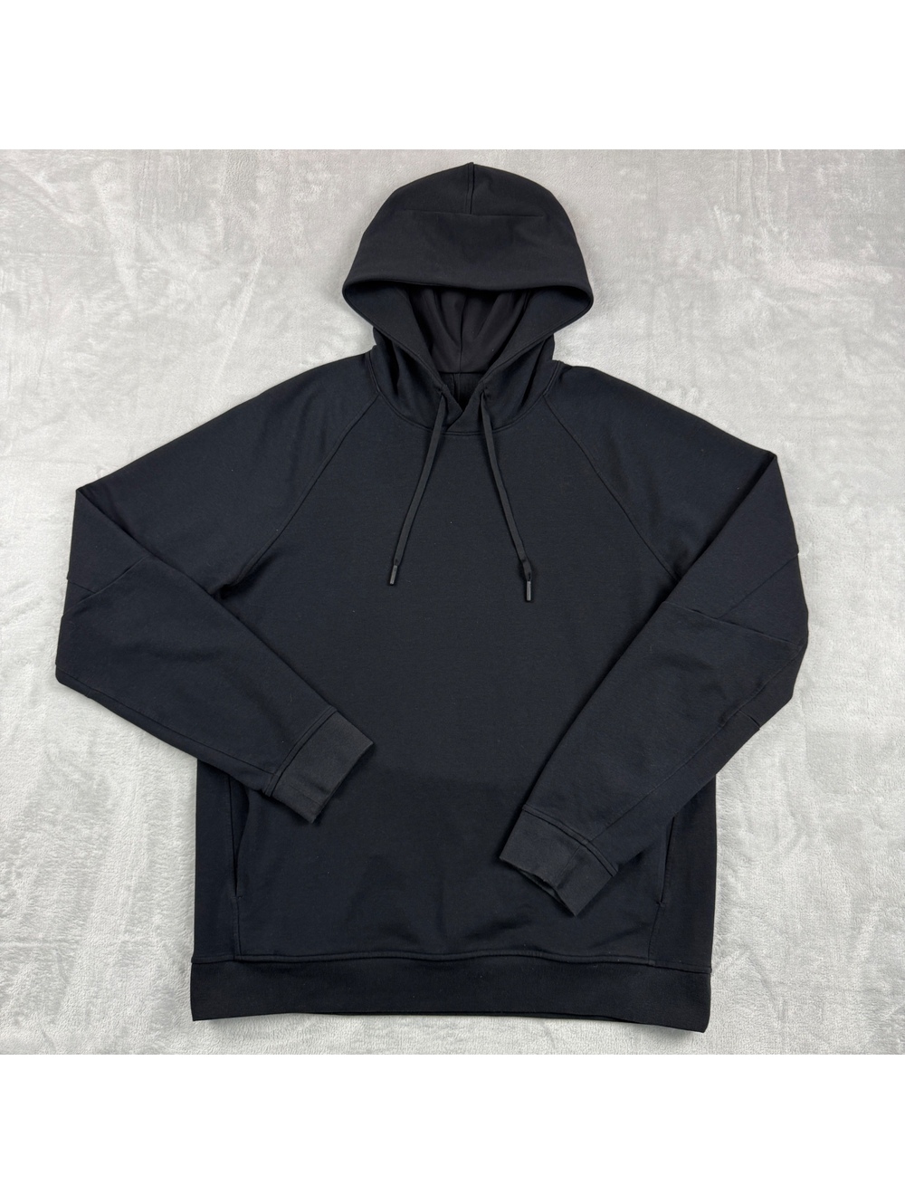 Lululemon City Sweat Pullover Hoodie Men L Black Minimalist Athletic Gym Commute